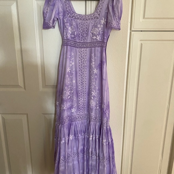 Ryan lavender dress love shack fancy size 0 - Picture 2 of 7